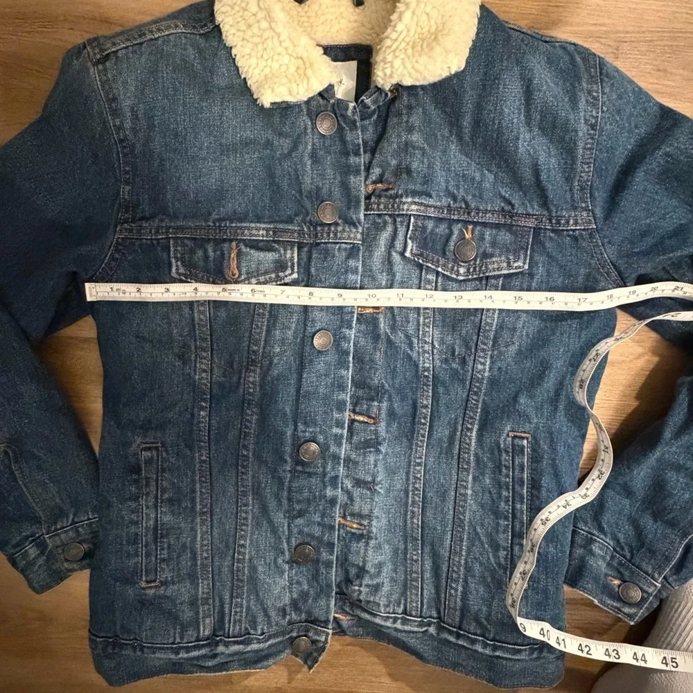 Goodfellow & Co Sherpa Lined Denim Jacket Size Small